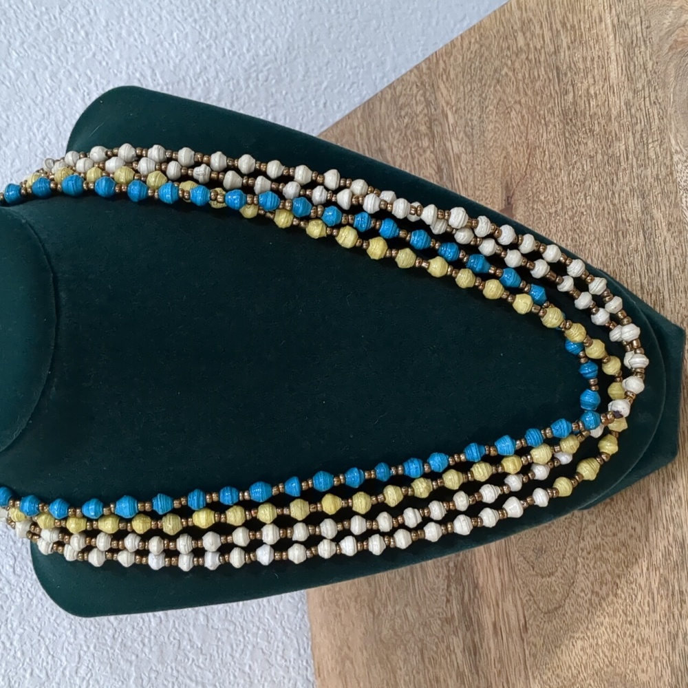 3 For $25 Elegant Multicolor Beaded Necklace Long - Picture 4 of 7